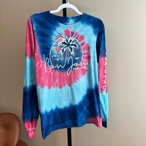 RON‎ JON SURF SHOP  Long sleeve tie dye tee shirt size small